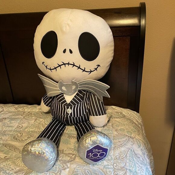 Disney Jack Skellington 30 INCH JUMBO Plush 100 Years of Wonder NWT - Picture 1 of 16